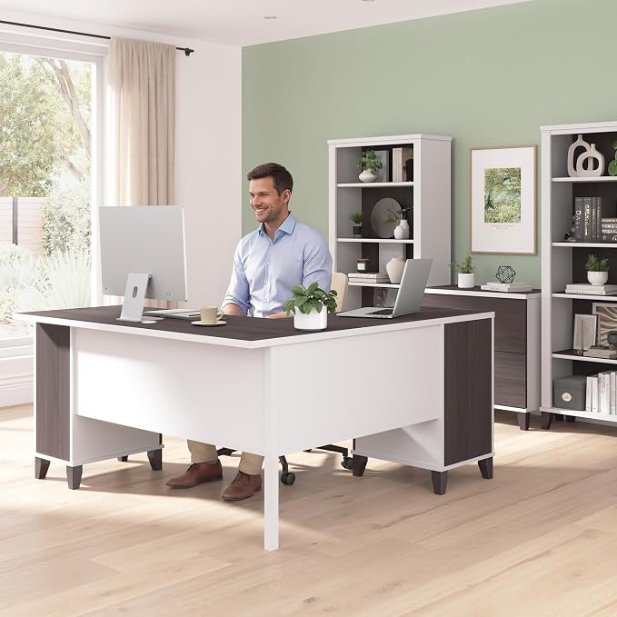 Bush Home 60-Inch L-Shaped Desk - Image 4