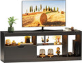 JUMMICO TV Stand, Entertainment Center LED Gaming TV Stand by JUMMICO