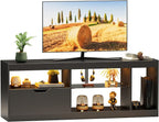 JUMMICO TV Stand, Entertainment Center LED Gaming TV Stand by JUMMICO