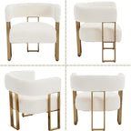 Barrel Accent Chairs Set of 2, Modern Side Chair - Image 9