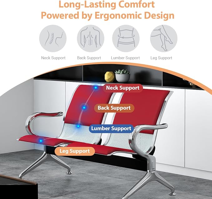 Kinfant 8-Seat Waiting Room Chairs - Image 7