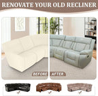 ALIECOM 100% Waterproof Recliner Sectional Couch Covers L Shape Stretch Corner - Image 7