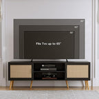 ZttRiee TV Stand for TVs up to 65'', Entertainment Center - Image 3