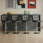 DUMOS Bar Stools Set of 4, 24 inch Counter Height Bar Stools, Upholstered by DumosLifestyle