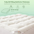 BEDLORE Queen Mattress Topper Viscose Derived from Bamboo, Thick Pillow Top - Image 5
