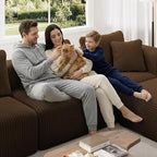 Novilla 141" Modular Sectional Sofa, Modern Cloud Sectional Couch - Image 11