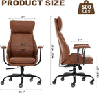E-Motie Office Chair, Leather Desk Chair - Image 2