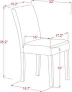 East West Furniture ABP8T05 Abbott Parson Chairs - Image 3