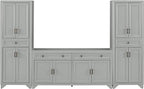 Crosley Furniture Tara 3-Piece Modern Farmhouse Sideboard Buffet Cabinet and - Image 4