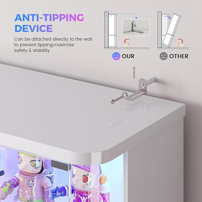 71" Tall RGB Display Cabinet - Image 5