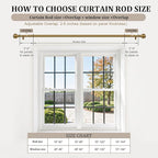 2 Pack Warm Gold Curtain Rods Double - Image 8