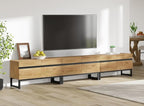 WAMPAT Modern TV Stand for 32-110 Inch TVs, Wood Entertainment Center - Image 8
