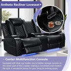 Power Recliner Sofa Set, Breathing Leather Reclining Sofa Set, Recliner Couch - Image 4