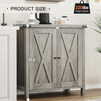 GarveeHome Small Storage Cabinet, Farmhouse Sideboard Buffet Cabinet - Image 2