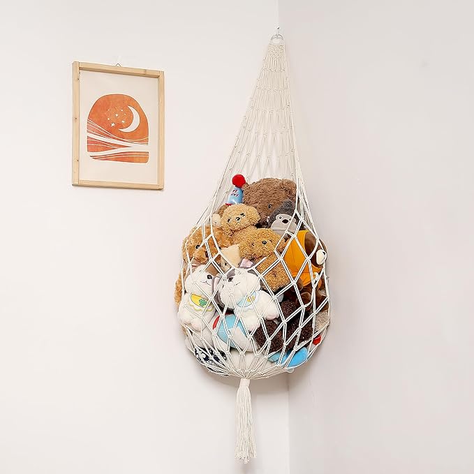 Amdermi Novel Stuffed Animal Hammock Corner Hanging Net - Image 2