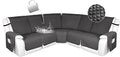 HDCAXKJ 100% Waterproof Reclining Sectional Couch Covers L Shape Recliner Sofa by HDCAXKJ