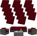 Outdoor Cushion Covers Set, Replacement by SUKAIKEQA