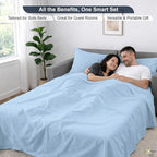 Cottington Lane Sleeper Sofa Sheets Full Size, 4 Piece Premium Quality 100% - Image 6
