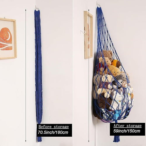 Amdermi Novel Stuffed Animal Hammock Corner Hanging Net - Image 2