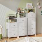 Somdot Tall Dresser for Bedroom, 5 Drawers Nightstand Vertical Storage Tower - Image 8