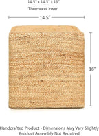 REDEARTH · Cube Pouf Foot Stool Ottoman - Image 3