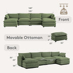 ROWHY 148'' Sectional Cloud Couch - Image 2