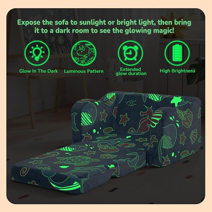 MeMoreCool Glowing Ocean Kids Chair - Image 4