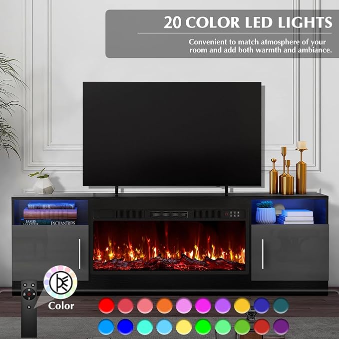 LEMBERI Fireplace tv Stand - Image 5