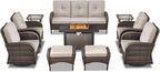Belord Expansive 10 Pieces Outdoor Patio Furniture Set - Image 3