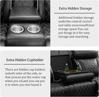 Power Recliner Sofa Set with LED, Breathable Leather Recliner Couch Loveseat - Image 5