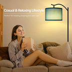 BoostArea Floor Lamp for Living Room, LED Arched Floor Lamp, Tall Modern - Image 3