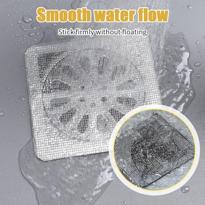 Disposable Hair Drain Stickers, Upgrade Disposable Shower Drain Cover Hair - Image 4