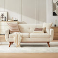 Kingfun 65.2" W Loveseat Sofa, Mid Century Modern Decor Love Seat Couches by KINGFUN-Anexcitingoption