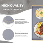 MAONAME Gray Serving Tray with Handles, Modern Grey Decorative Tray - Image 4