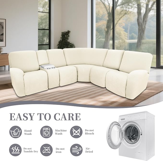 100% Waterproof Sectional Recliner Couch Covers - Image 8