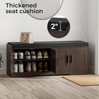 Homleke 2-Tier Storage Bench, Shoe Bench - Image 5