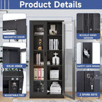 Display Cabinet with Glass Doors, Display Case Cabinet - Image 5