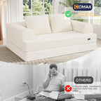 COMAX Convertible Sofa Bed, Folding Floor Couch Corduroy Fold Out Couch Bed - Image 6