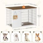 YATINEY Foldable Dog Crate Furniture, Dog Crate - Image 6