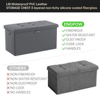ENGPOW Storage Ottoman Bench, Fireproof Folding Bench - Image 9