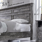 Aitjunz Farmhouse King Size Bed Frame - Image 4