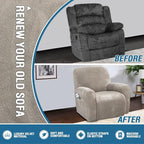 H.VERSAILTEX Velvet Stretch Recliner Couch Covers 4-Pieces Style Recliner Chair - Image 5