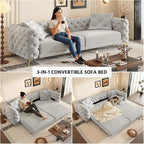 97.7" Convertible Queen Sleeper Sofa - Image 3