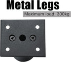 Set of 4 Furniture Legs 2.36 Inch, Adjustable Aluminum Alloy Cabinet Legs - Image 5