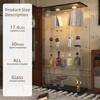 Beauty4U Glass Display Cabinet - Image 2