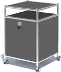 Matte Storage Cart with Flap Door, Large Capacity Storage Cart with Detachable by SIMPLINK