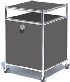 Matte Storage Cart with Flap Door, Large Capacity Storage Cart with Detachable by SIMPLINK