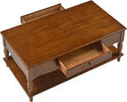 Living Room Table Set-One Rectangular Coffee Table and Two Square End Tables - Image 9