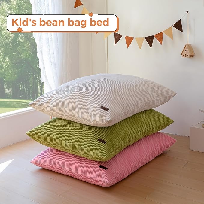 MAXYOYO 3 in 1 Kids Bean Bag Chair Bed, Convertible Chair Folds from Bean Bag - Image 6
