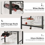 Bar Cart for The Home, 3 Tier Kitchen Carts - Image 6